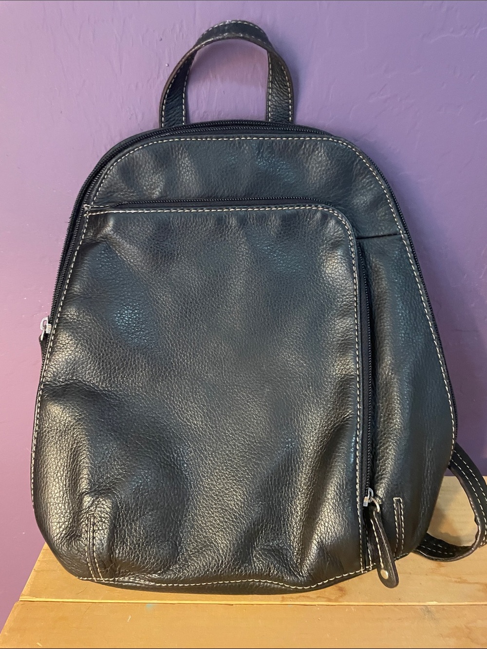 VTG TIGNANELLO LEATHER MINI BACKPACK